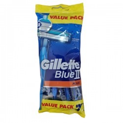 CARTION DE 8 PIECES GILETTES MAQ DES 5+2UD BLUE II PLUS