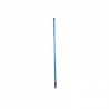 CARTON DE 24 PIECES MANCHE METAL BLEU DOUILLE FRANCAISE EN 1.20 M