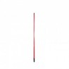 CARTON DE 24 PIECES MANCHE METAL ROUGE DOUILLE FRANCAISE EN 1.20 M