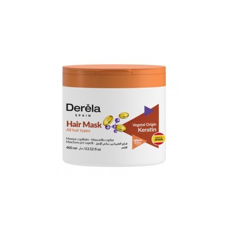 CARTON DE 12 PIECES MASQUES CAPILLAIRE KERATINE ORIGINE VEGETALE 400 ML