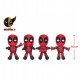 LOT DE 48 PIECES PELUCHE DEADPOOL 4 ASSORTIS TAILLE 3