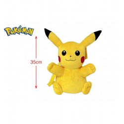 LOT DE 12 PIECES PIKACHU PELUCHE SAC A DOS TAILLE 3