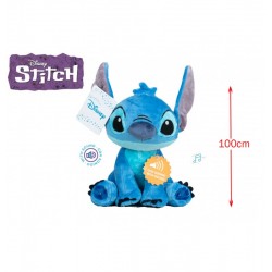 LOT DE 2 PIECES PELUCHE STITCH SONIC BLEU GEANT 1M