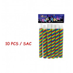 LOT DE 144 PIECES 10 SARBACANES MULTICOLORES