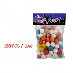 LOT DE 72 PIECES  100 BOULES COTILLONS CE