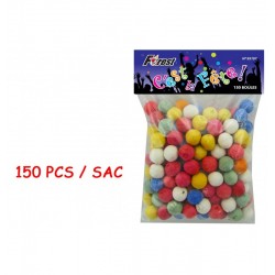 LOT DE 144 PIECES 150 BOULES COTILLONS CE