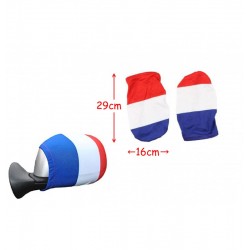 LOT DE 48 PIECES 2 HOUSSES RETROVISEUR TRICOLORE
