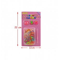 LOT DE 288 PIECES 300 ELASTIQUES + CROCHET + ACCESSOIRES