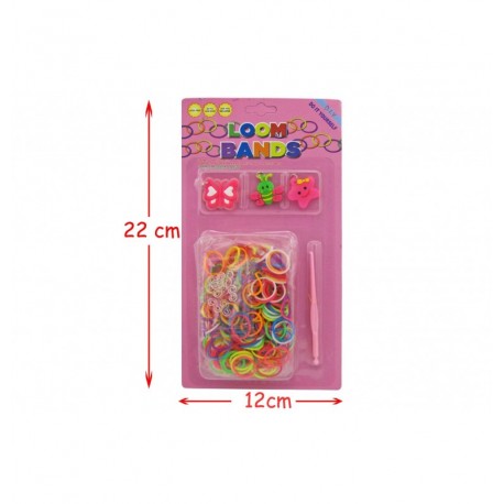 LOT DE 288 PIECES 300 ELASTIQUES + CROCHET + ACCESSOIRES
