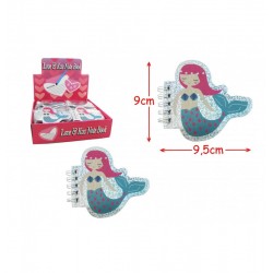 LOT DE 432 PIECES CARNET SPIRALE SIRENE