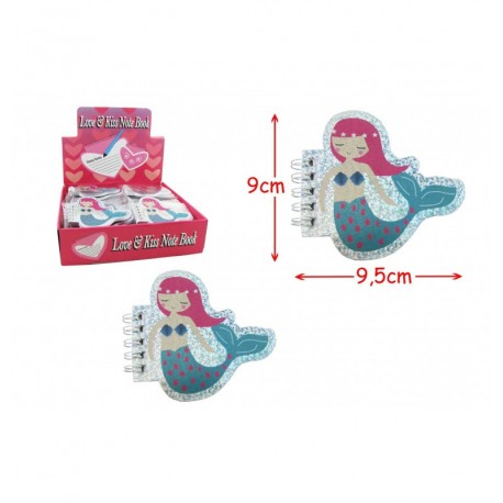 LOT DE 432 PIECES CARNET SPIRALE SIRENE