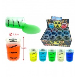 LOT DE 72 PIECES SLIME BARIL 125G 6 COLORIS
