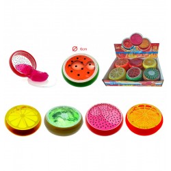 LOT DE 96 PIECES SLIME FRUIT 45G 5 ASSORTIS