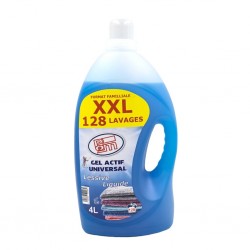 LOT DE 10 PALETTES LESSIVES 128 LAVAGES GEL ACTIF